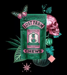 LOST FARM - Lost Farm | Live Resin Fruit Chews (10ct) | Watermelon | 100mg