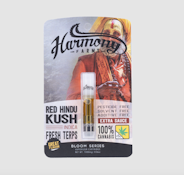 Harmony Farms | Red Hindu Kush | Raw Series Cartridge | DOH | 1g