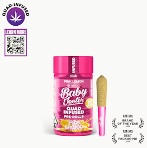 JEETER - Jeeter Baby Infused 5pk Prerolls 2.5g Pink Lemon