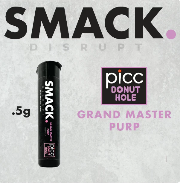 SMACK - SMACK. - Live Resin Infused - Grand Master Purp - 1g Preroll Main Image