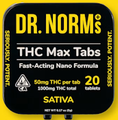[Dr. Norms] THC  MAX Tablets - 1000mg - 20ct (S)