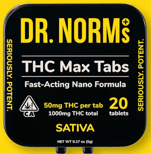 DR. NORM'S - [Dr. Norms] THC  MAX Tablets - 1000mg - 20ct (S)
