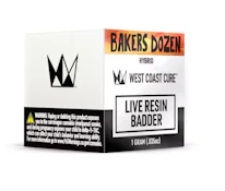 Bakers Dozen | 1g | Live Resin Badder | West Coast Cure