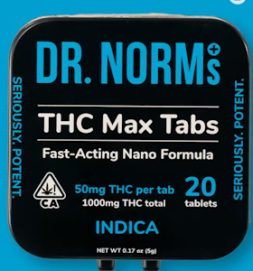 DR. NORM'S - [Dr. Norms] THC MAX Tablets - 1000mg - 20ct (I)