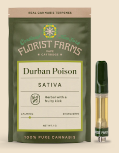 FLORIST FARMS - Florist Farms - Durban Poison - 1g - Cartridge