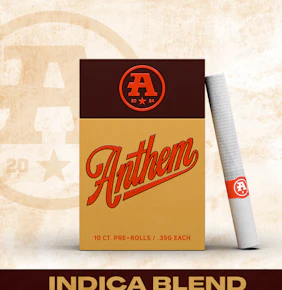 Anthem | Pre Roll | Indica Blend | 10PK | 3.5G