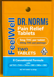 DR. NORM'S - [Dr. Norms] FeelWell Pain Relief Tablets - 10mg - 2ct (S)