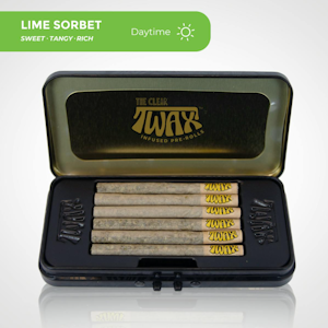 TWAX by The Clear - Lime Sorbet 5pk/3g Infused Prerolls