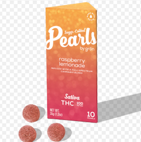 Gron | Edibles | Pearls ~ Rasp. Lemonade | 100 MG