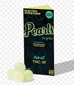 Gron | Edibles | rosin Pearls ~ electric honey dew | 100 MG