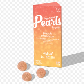 Gron | Edibles | Pearls - peach prosecco | 100 MG | 