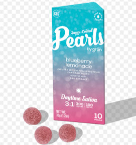 Gron | Edibles | Pearls ~ blueberry lemonade | 100 MG