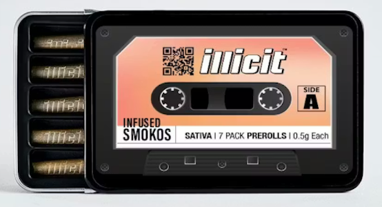 Illicit - Illicit - "Smokos" Sativa - 7pk Infused Prerolls