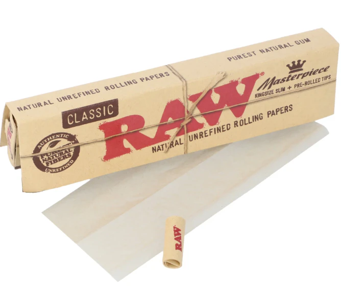 AGA - Raw - Classic - Masterpiece - Kingsize + Pre-Rolled Tips Main Image