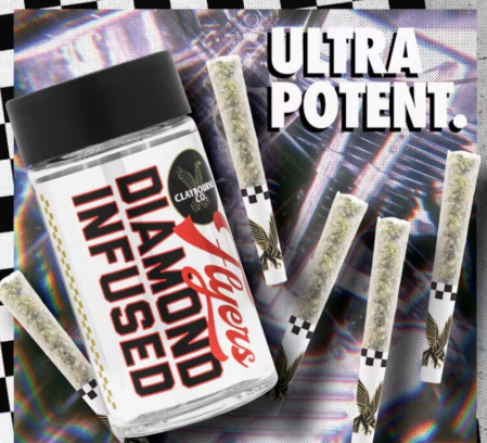 Infused Prerolls - Peach Pie - Frosted Flyers - 5PK - 2.5G