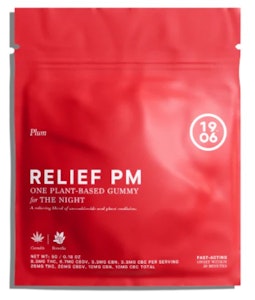 1906 - 1906 | Edible | Relief PM Plum | Gummies | 100mg