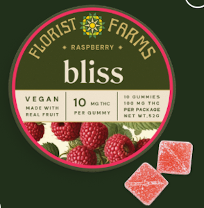 FLORIST FARMS - Florist Farms | Bliss | Edible - Raspberry | 100mg