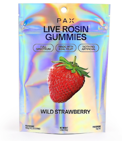 Pax | Live Rosin Gummies | Edibles - Wild Strawberry | 100mg