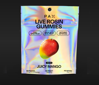 PAX - Pax | Live Rosin Gummies | Edibles - Juicy Mango | 100mg