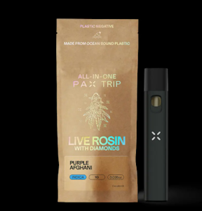 PAX - Pax | Live Rosin With Diamonds | AIO Vape - Purple Afghani | 1g