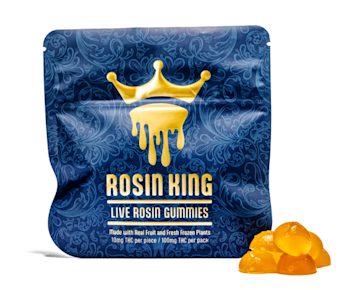 Rosin King Of Jersey | Tropical Smoothie Live Rosin Gummies | 10pk/100mg