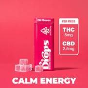 DROPS: Raspberry 20pk/100mg:50mg (THC/CBD)