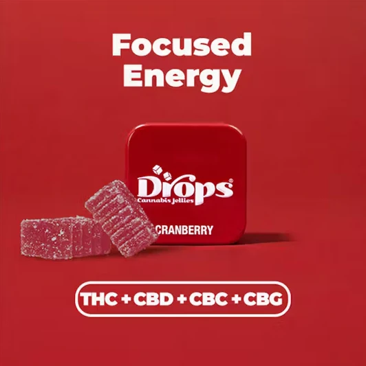 Drops - DROPS: Cranberry 2pk/50mg:50mg:50mg:50mg (THC/CBD/CBC/CBG) Main Image