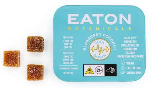 EATON BOTANICALS - Eaton | Edibles | Blueberry Coconut | 20 5MGPCS \ 100MG