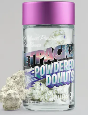 Jetpacks - East Coast Cookies - 3.5G Powdered Donuts Diamond Infused Flower Main Image