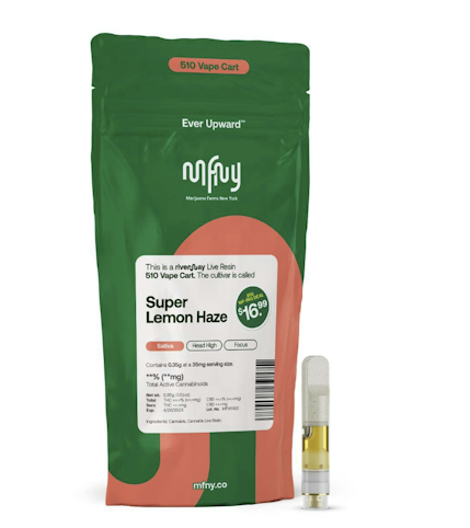MFNY - Super Lemon Haze -Sativa- 67.95% THC | 0.35g 510 Thread (Vape Cart) | MFNY  -y7