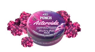 Punch - Asteroids - Strawberry Grape Nebula - Pebble Gummy - 10pk -100mg
