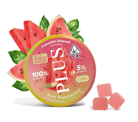 Sour Watermelon - 100mg Solventless Rosin Gummies (Plus)