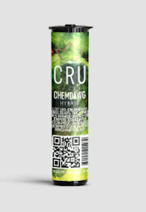 Cru - Cru | Kief Infused Preroll | Chemdawg | 0.5g
