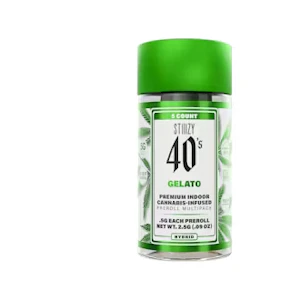 Stiiizy | Infused Pre-Rolls | 40's Multipack - Gelato 5pk | 2.5g