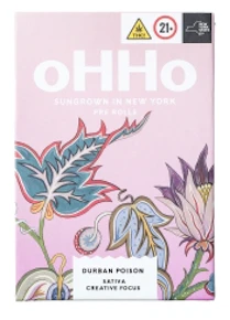 oHHo | Pre roll | durban poison | .5G X 5PK | 2.5G