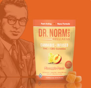 [Dr. Norms] Nano Gummies - 200mg - LiveWell Pineapple Peach 1:1 (THC:CBG)