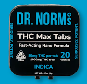 [Dr. Norms] MAX Tablets 20 Count - 1000mg - Indica