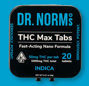 DR. NORM'S - [Dr. Norms] MAX Tablets 20 Count - 1000mg - Indica