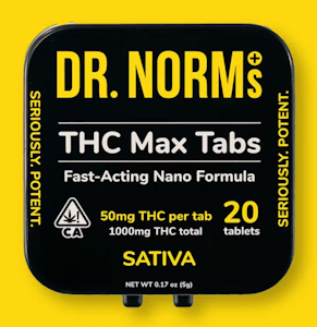 DR. NORM'S - [Dr. Norms] MAX Tablets 20 Count - 1000mg - Sativa