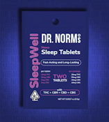 [Dr. Norms] Nano Tablets 2 Count - 60mg - SleepWell 2:2:1:1 (THC:CBN:CBD:CBG)