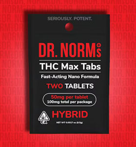 DR. NORM'S - [Dr. Norms] MAX Tablets 2 Count - 100mg - Hybrid