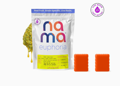 Nama | Edibles | Gummies - Euphoria Super Lemon Haze 2pk | 100mg