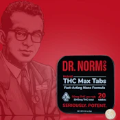 DR. NORM'S - Capsules - THC Max Tabs - Hybrid - 20CT - 1000MG