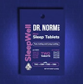 DR NORM'S - Capsules - SleepWell - THC/CBD/CBN/CBG - 2PK - 20MG