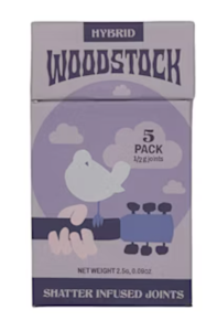 Woodstock - Woodstock - Cherry Kush X Chemdog - Shatter Infused - Preroll - 5pk