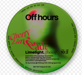 Off Hours - Off Hours | edibles | Limelight ~ cherry limeade | 10Mg PC/ 100Mg