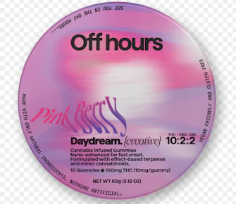 Off Hours | edibles | Daydream - PINK BERRY | 10Mg PC/ 100Mg