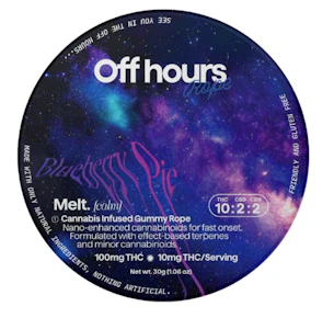 Off Hours | edibles | effect ropes | Melt ~ Calm | 10Mg PC/ 100Mg