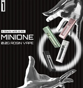 The One - The One- Kiwi Kush x Lemon Cherry Gelato- .2g Live Rosin "Mini One" Disposable Vape