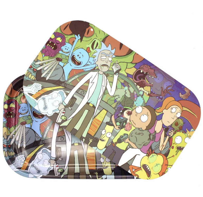 Diamond Leaf - Medium Metal Rolling Tray Main Image